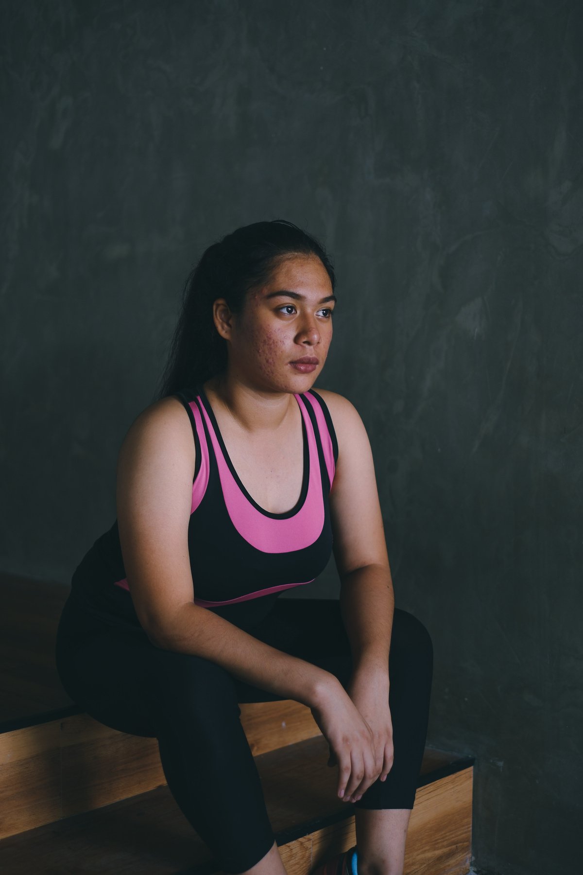 Woman in Gym Outfit